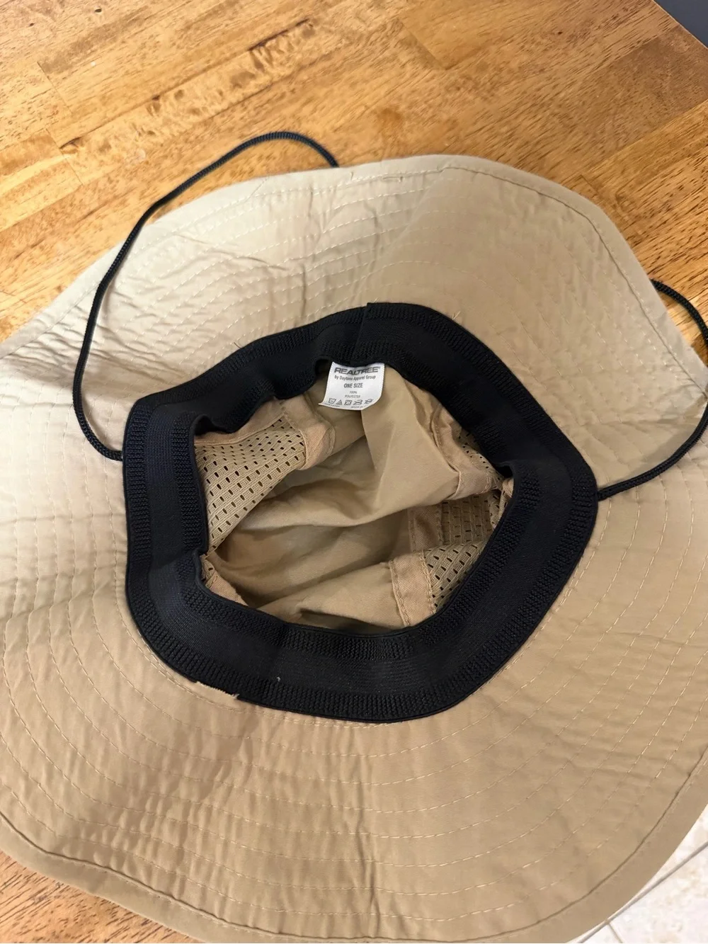 Realtree Ventilated Bucket Hats - Olive Green & Tan with Orange Logo